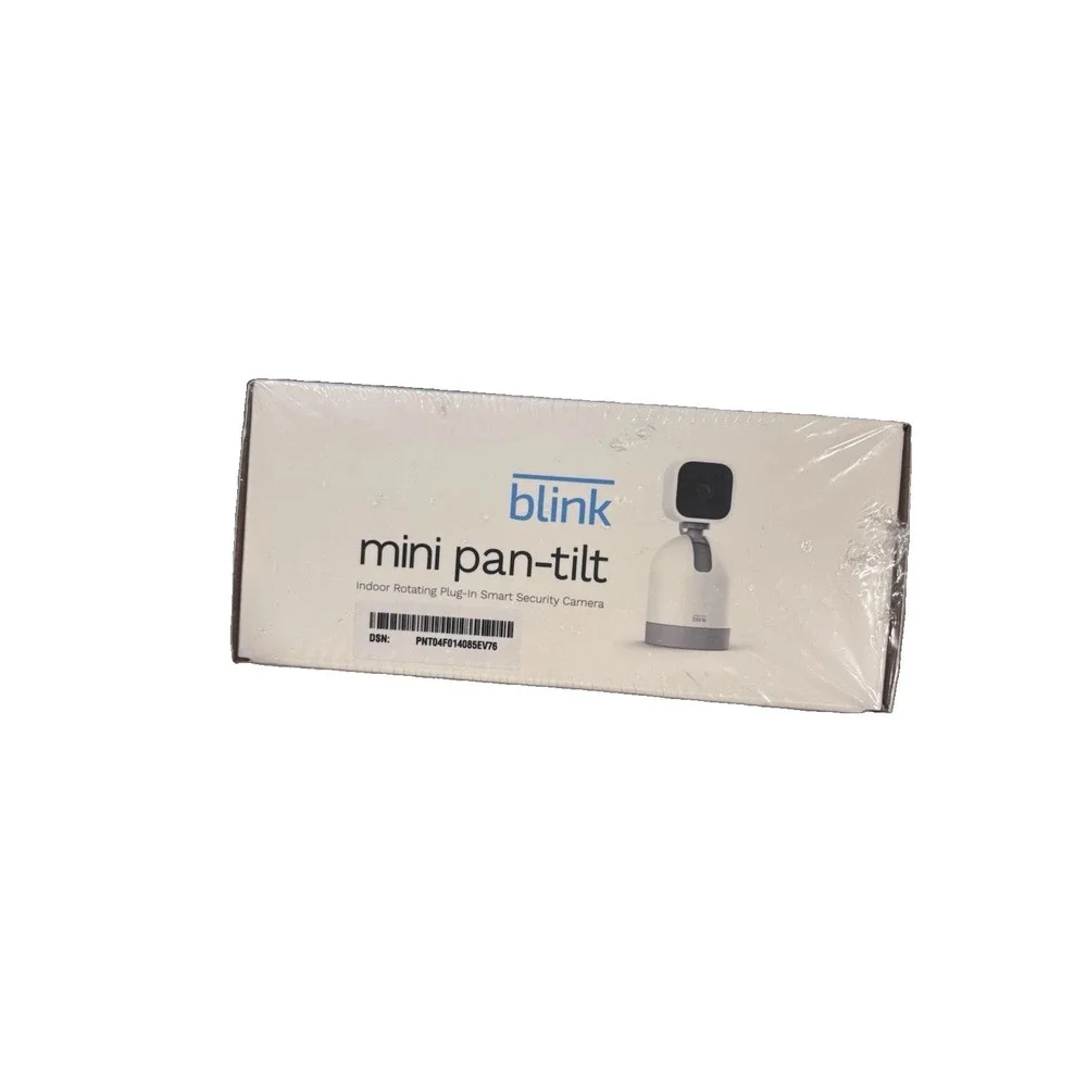 Blink Mini Pan-Tilt Rotating Indoor Smart Security Camera 1080p HD - White NEW
